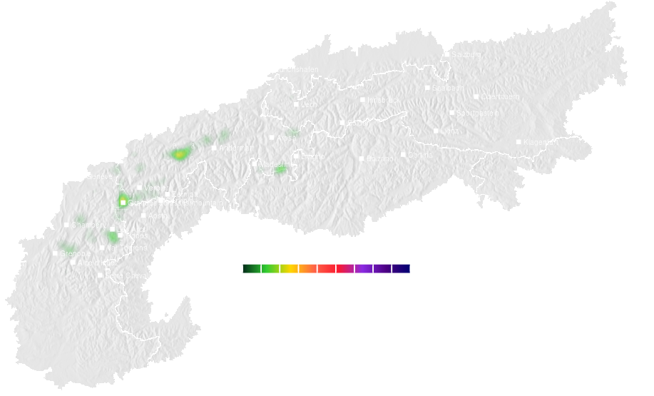 Snow accumulation today